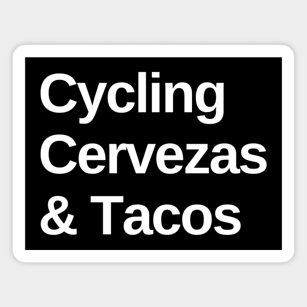 Cycling Cervezas and Tacos Cycling Shirt, Funny Cycling T-shirts, Cycling Gifts, Cycling Lover, Fathers Day Gift, Dad Birthday Gift, Cycling Humor, Cycling, Cycling Dad, Cyclist Birthday, Cycling, Taco Lover, Magnet by CyclingTees